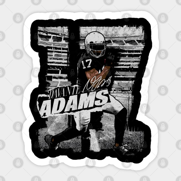 Davante Adams Las Vegas Rough Sticker by danlintonpro